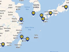 Mapa plavby