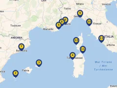Mapa plavby