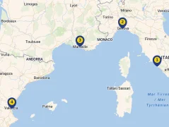 Mapa plavby