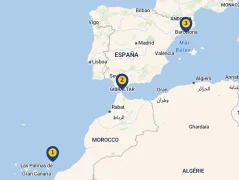 Mapa plavby