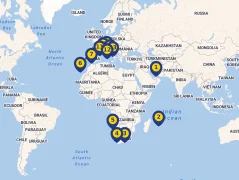 Mapa plavby