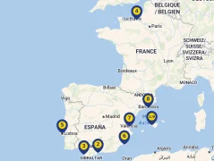 Mapa plavby