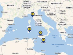 Mapa plavby