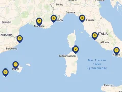 Mapa plavby