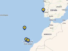Mapa plavby