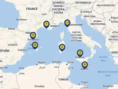 Mapa plavby