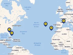 Mapa plavby