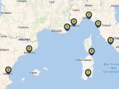 Mapa plavby