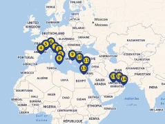 Mapa plavby