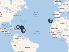 Mapa plavby
