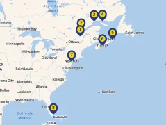 Mapa plavby