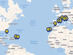 Mapa plavby